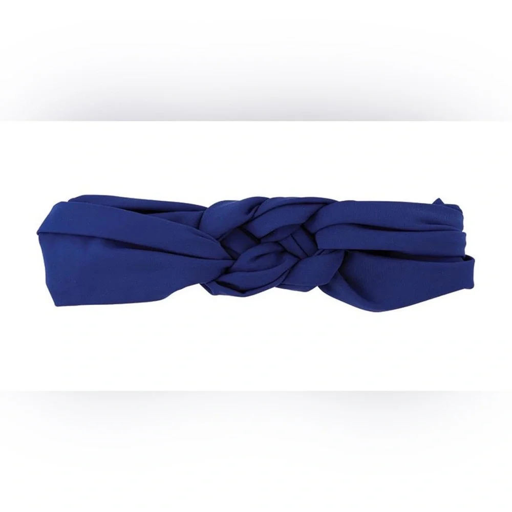 Chic Navy Braided Headband‎